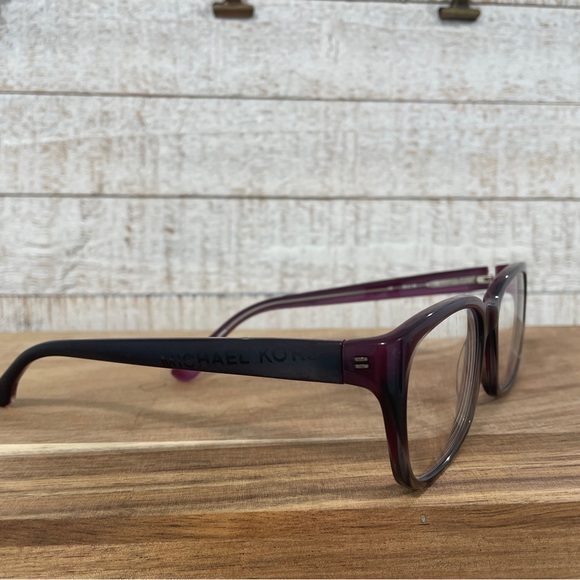 MICHAEL KORS MK255 Plum Purple Gradient Rectangle Eyeglass FRAMES Uni 53-18-135 - Picture 5 of 16
